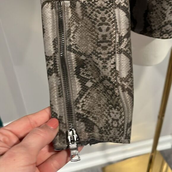 MARRAKECH NWOT Snakeskin Print Women's Jacket moto - xs - Picture 4 of 8